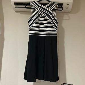 Anthropologie crosswise flair bandage dress